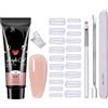 Cutiolly Kit Acrygel Unghie Completo,Kit Polygel Unghie,Polygel per Unghies,Poly Nail Gel Acrilico,Gel Unghies Ricostruzione,per Principianti e Professionisti Manicure da Salone