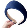 Generic Cerchietto largo da donna, in velluto spesso, antiscivolo, con design triangolare, per donne e ragazze, accessorio per capelli antiscivolo, colore: blu cobalto