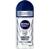 Nivea Men Deo Sensitive Protect Deo Roller, antitra antitraspirante, Confezione da (6 X 50 ML)