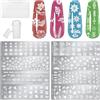 Songella Kit Di Nail Art Stamping 8 Pezzi Con Piatti In Acciaio Inossidabile, Raschietto E Stamper Per Manicure E Decorazioni Di Unghie