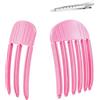REBECCAGIBSON 2 Pezzi Pinze per Capelli, Clip Del Volume Per Radici, Volume per l'attaccatura dei Capelli, per sollevare le radici, strumento per lo styling dei capelli(Rosa)