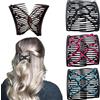 ZEPIQOR 4 Pezzi Pettinino per Capelli, Pettinini Fermacapelli, Magic Hair Comb per Capelli Pettine Elastico Doppio Magiche per Pettine per Capelli Doppio Pettine Clip per Donne