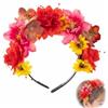BTACGWP Cerchietto Fiori Artificiali Hawaii, 1 Pezzo con Imbottitura Morbida Antiallergica, Leggero e Traspirante per Vacanze in Spiaggia e Festeggiamenti Senza Scomodità