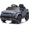 Macchina Elettrica per Bambini Licenza Land Rover Defender Small 12V con Telecomando Grigio