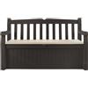 Panchina Contenitore da Giardino 140x60x84 cm in Resina Keter Eden Bench Marrone