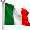 Brubaker Asta per Bandiera in Alluminio da 6 m con Bandiera Italia e Luce Solare - Asta per Bandiera con Presa a Terra + Bandiera Italiana + Luce a Energia Solare con 26 LED - Set Tutto in Uno