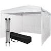 Bop Garden Gazebo 3x3 Pieghevole Impermeabile Con 3 Pareti Laterali, Struttura Resistente in Acciaio, Richiudibile a Fisarmonica, Con Sacca Per il Trasporto, Telo in Poliestere 160 gr/mq | Gazebo Pop-up