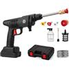 Rebeca Shop Idropulitrice a Batteria Portatile Senza Fili, Pistola Ad Alta Pressione per Lavaggio Auto, Moto, Giardino e Terrazzo, Sistema Autoaspirante con Filtro e Tubo di Pescaggio