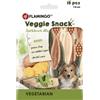 Flamingo Bastoncini per cani - Veggie Spazzolino Multicolore - 7,5cm - 120g - gustoso snack per l'igiene orale - confezione con 15 pezzi - senza glutine