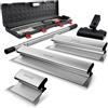 Novastry Set di lame per spatola, 25,4 cm, 61 cm, 81,3 cm, con finitura in acciaio inox, strumenti di rimozione per cartongesso, intonaco e gesso