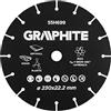 GRAPHITE Lama per sega HM per legno, lastre e plastica, per seghe circolari | Macchine da taglio, in metallo duro, dischi da taglio compatibili, utensili rotanti, 230 x 22,2 mm