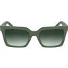 CALVIN KLEIN Jeans Unisex Adult Sunglasses CKJ25602S - Matte Sage with Gradient Green Lens