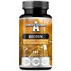 APOLLO'S HEGEMONY Biotina 10 mg per compressa - 180 compresse vegane - 720 dosi - Supporta la salute di pelle, unghie e capelli - Integratore di vitamina B7 - da Apollo's Hegemony