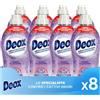 Deox - Ammorbidente Lavatrice Concentrato, 264 Lavaggi, Campo di Lavanda, Capi Morbidi e Profumati, con Tecnologia Fresh Protection, 660ml x 8 Confezioni