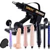 SINLOLI Sex Machine Fucking Machine Interfaccia 3XLR con 8 accessori Diametro 8,9 cm Love Machine Adapter Giocattoli adulti del sesso per le donne Orgasmo anale della vagina