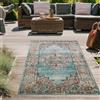 Teppich-Traum Tappeto orientale da salotto vintage in blu crema Dimensioni - 80 x 150 cm