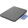 Logitech Rugged Folio - Custodia con tastiera e folio - Connettore Apple Smart - QWERTZ - Svizzera - Grafite - per Apple iPad da 10,9 pollici (10a generazione)