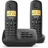 Gigaset Telefono cordless dect doppio nero Gigaset BASIC100ADUONOIR