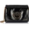 Pinko Love Click Puff Baby Soft Naplack, Borsa Donna, Z99b_nero Limousine Block Color, Taglia unica