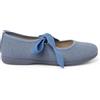 Pisamonas Ballerine di Lino Chiusura Fiocco Grosgrain