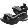Generico Scarpe Da Donna Mangiano Comodamente Ciabatte Donna Estive Eleganti Sandali Estate Moda Mule Donne Compensate Calzature Confortabile Punta Aperta Piattaforma Pantofole Scarpe Da Spiaggia