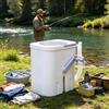 Generic Mini Lavatrice Manuale Campeggio Lavatrice Portatile Non Elettrica | Lavatrice Manuale Senza Corrente, Lavatrice da Viaggio Portatile Capacità 8 L, per Campeggio Appartamenti Dormitori