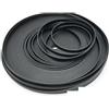 EEZII Cinghia dentata sincrona in PU da 5 m | 15mm/20mm/25mm/30mm,(50 Meter,HTD5M - BLACK_40MM)