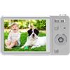 Generic Videocamera Digitale 4K con 64MP, Display da 2,8 Pollici (WHITE) | Messa a fuoco automatica, design retrò, portatile per i viaggi, supporta lo zoom 16x