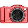 BEAZOOM Videocamera Vlogging doppia lente anteriore posteriore WiFi (rosso) | Doppi obiettivi anteriori posteriori, registrazione video 4K, condivisione app WiFi, digitale 18x per zoom
