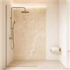 [neu.haus] Set di 4 Pannelli Decorativi in PVC per Parete Rivestimento Murale per Interni Bagno Cucina Soggiorno Pannelli 60x120 cm Resistenti all'Umidità e Raggi UV Effetto Pietra - Beige Stone
