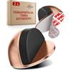 LouMaxx Fermaporta Adesivo per Pavimento Set da 2 - Effetto Oro Rosa - Fermaporta Adesivo per Pavimento con Adesione Extra Forte, per una Protezione Affidabile di Pareti e Mobili, Senza Forare