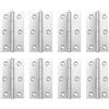 Mewtush 8 PCS Acciaio Inox Cerniere 66×37mm, Cerniere a Vite per Legno e Porte, Cerniere Inox Resistenti, Cerniere Pieghevoli per Porte in Legno Pesanti, Antiruggine, con Viti Incluse