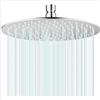 Voltix Soffione Doccia a Pioggia Rotondo 30cm (12 Pollici) in Acciaio Inox 304 - Design Ultrasottile ad Alta Pressione con Ugelli Anticalcare in Silicone - Testa Doccia Fissa Orientabile (30CM)