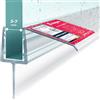 STEIGNER Guarnizione doccia UK21 180 cm (1 pz.) trasparente - Guarnizione box doccia verticale per docce angolari o pentagonali con porta 5-7 mm - Impermeabile, Finitura estetica, Facile installazione