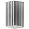 DIANFLEX BOX DOCCIA A SOFFIETTO CABINA DOCCIA BAGNO IN PVC PLISSE' 2 LATI 80X80 cm