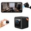 TEKFUSE Telecamera WiFi Interno 1080P Sorveglianza Visione Notturna Rilevamento | Rilevamento Movimento Allerta Smartphone, Visione Notturna 5m, Batteria o USB Continuo, Cloud microSD, Bambini Anziani
