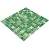 conwire Piastrella a mosaico in vetro color oro verde per pavimenti, pareti, bagno, WC, doccia, cucina, specchio piastrellato, rivestimento per vasca da bagno, mosaico