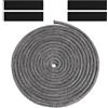Flintronic Guarnizione per Porta Stufa, Ø6mm-5M(Grigio） | Fibra Corda Ignifuga, Nastro Isolante Fibra Alta Temperatura, Per Stufe Pellet, Tubi E Porte Forno, Camino