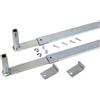 Dieffematic Kit Bracci Telescopici Dritti per Attuatore Cancello Oleodinamico - Compatibile FAAC 580 230V - Confezione da 2