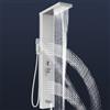 ORTOSUD Colonna Doccia Pannello Doccia Multifunzione in Acciaio inox 304 a Parete, Sistema Doccia 5 in 1 con Doccia a Pioggia, Cascata, Getti Massaggianti, Doccetta Manuale e Beccuccio per Vasca
