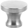 ifundom Manopola Tonda in Acciaio Inox per Stufa e Stufa, Argento | Resistente al Calore, Uso Versatile per Focolari e Bruciatore a Pellet, Installazione Semplice