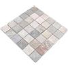 conwire Piastrelle a mosaico, in pietra naturale, al quarzo, beige, grigio, per pavimenti, pareti, bagno, doccia, cucina, specchio, rivestimento, vasca da bagno, tappetino a mosaico