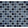 conwire mosaico piastrelle di rete parete Crystal/Pietra Mix Grigio/Nero vetro pietra naturale piastrelle specchio quadrato, cucina e bagno