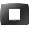 Gewiss GW16102TN Chorus One Placca, 2 Posti, Nero