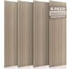 RMF PRO Set 4 Pannelli Decorativi Per Parete in Legno Naturale 240x60, Rovere Chiaro - Pannelli Fonoassorbenti Decorativi con Assorbimento Acustico, Decorazioni Interni - Pannelli Legno per Pareti