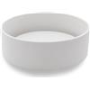 CIPÌ Lavabo Trabocchetto Round Bianco Ø 40 cm - Lavabo da Appoggio in Resina con Scarico Nascosto, Design Minimal Tondo