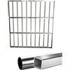 Generico Barre di sicurezza per finestre in acciaio inox, antieffrazione | Progettazione antifurto; installazione semplice; antiruggine; inferriate di sicurezza for appartamenti(150x60cm/59x24in)