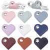 CALFOVERA 9 Colore Cinghie per Cavi A Forma di Cuore In Pelle PU Protezione Portatile per Cavi Dati Organizzatore di Cuffie Clip Auricolari Fascette Fissaggio Avvolgicavo Cuffie Supporto USB Gestion
