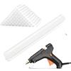 Voxlara 50/100 pezzi Colla a Caldo Stick, Trasparenti, Bastoncini per Pistola Colla a Caldo, Forte Adesione e Asciugatura Rapida, Ecologici, per Fai-da-Te, Riparazioni, Decorazioni (11x200 mm, Pezzo, 50)