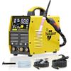 HAXIAOER 200A Saldatrice TIG AC DC 7 in 1 | AC WIG/DC WIG/MMAE Manuale, Argon/saldatura a Punti, Display Digitale a LED,Accessori per Alluminio e Acciaio